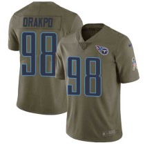 Nike Titans -98 Brian Orakpo Olive Stitched NFL Limited 2017 Salute to Service Jersey Nike Titans -98 Brian Orakpo Olive Stitched NFL Limited 2017 Salute to Service Jersey