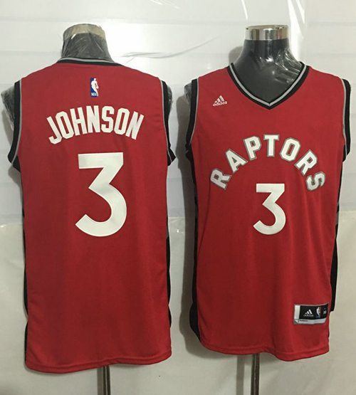 Toronto Raptors -3 James Johnson Red Stitched NBA Jersey