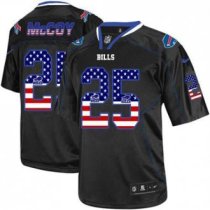 Nike Buffalo Bills -25 LeSean McCoy Black Stitched NFL Elite USA Flag Fashion Jersey Nike Buffalo Bills -25 LeSean McCoy Black Stitched NFL Elite USA Flag Fashion Jersey