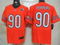 Nike Bears -90 Julius Peppers Orange Alternate With Hall of Fame 50th Patch Stitched NFL Elite Jerse Nike Bears -90 Julius Peppers Orange Alternate With Hall of Fame 50th Patch Stitched NFL Elite Jerse