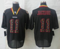 2014 Nike RedSkins 11 Jackson Lights Out Black Elite Jerseys