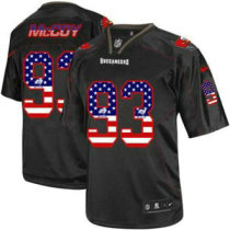 Nike Tampa Bay Buccaneers -93 Gerald McCoy Black NFL Elite USA Flag Fashion Jersey Nike Tampa Bay Buccaneers -93 Gerald McCoy Black NFL Elite USA Flag Fashion Jersey