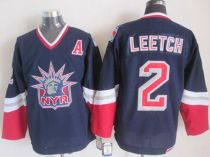 New York Rangers -2 Brian Leetch Navy Blue CCM Statue of Liberty Stitched NHL Jersey New York Rangers -2 Brian Leetch Navy Blue CCM Statue of Liberty Stitched NHL Jersey