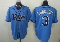 Tampa Bay Rays #3 Evan Longoria Light Blue Stitched MLB Jersey Tampa Bay Rays #3 Evan Longoria Light Blue Stitched MLB Jersey