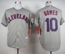 Cleveland Indians -10 Yan Gomes Grey Cool Base Stitched MLB Jersey Cleveland Indians -10 Yan Gomes Grey Cool Base Stitched MLB Jersey
