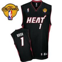 Miami Heat Finals Patch -1 Chris Bosh Black Stitched NBA Jersey Miami Heat Finals Patch -1 Chris Bosh Black Stitched NBA Jersey