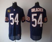 Nike Bears -54 Brian Urlacher Navy Blue Team Color With C Patch Stitched NFL Elite Jersey Nike Bears -54 Brian Urlacher Navy Blue Team Color With C Patch Stitched NFL Elite Jersey