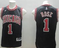 Chicago Bulls -1 Derrick Rose Stitched Black NBA Jersey Chicago Bulls -1 Derrick Rose Stitched Black NBA Jersey