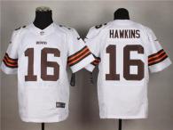 Nike Cleveland Browns -16 Andrew Hawkins White Men's Stitched NFL Elite Jersey
