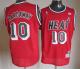 Miami Heat -10 Tim Hardaway Red Throwback Stitched NBA Jersey