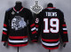 Chicago Blackhawks -19 Jonathan Toews Black White Skull 2014 Stadium Series 2015 Stanley Cup Stitche