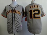 San Francisco Giants #12 Joe Panik Grey Road Cool Base Stitched MLB Jersey