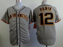San Francisco Giants #12 Joe Panik Grey Road Cool Base Stitched MLB Jersey