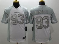 Nike Arizona Cardinals -93 Calais Campbell White Men's Stitched NFL Limited Platinum Jersey