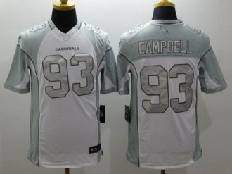 Nike Arizona Cardinals -93 Calais Campbell White Men's Stitched NFL Limited Platinum Jersey