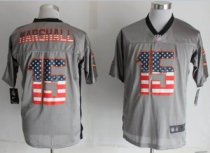 Nike Chicago Bears -15 Brandon Marshall Grey NFL Elite USA Flag Fashion Jersey Nike Chicago Bears -15 Brandon Marshall Grey NFL Elite USA Flag Fashion Jersey