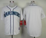 Seattle Mariners Blank White Cool Base Stitched MLB Jersey