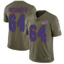Nike Bills -64 Richie Incognito Olive Stitched NFL Limited 2017 Salute To Service Jersey Nike Bills -64 Richie Incognito Olive Stitched NFL Limited 2017 Salute To Service Jersey