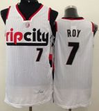 Portland Trail Blazers -7 Brandon Roy White Throwback Stitched NBA Jersey