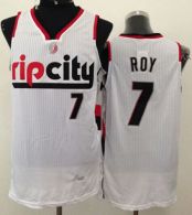 Portland Trail Blazers -7 Brandon Roy White Throwback Stitched NBA Jersey