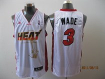 Miami Heat 2011 Championship -3 Dwyane Wade White Stitched NBA Jersey Miami Heat 2011 Championship -3 Dwyane Wade White Stitched NBA Jersey