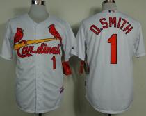 St Louis Cardinals #1 Ozzie Smith White Cool Base Stitched MLB Jersey St Louis Cardinals #1 Ozzie Smith White Cool Base Stitched MLB Jersey
