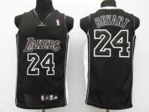 Los Angeles Lakers -24 Kobe Bryant Stitched Black Black Shadow NBA Jersey Los Angeles Lakers -24 Kobe Bryant Stitched Black Black Shadow NBA Jersey