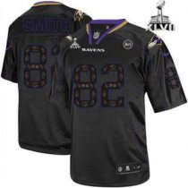 Nike Ravens -82 Torrey Smith New Lights Out Black Super Bowl XLVII Men Stitched NFL Elite Jersey Nike Ravens -82 Torrey Smith New Lights Out Black Super Bowl XLVII Men Stitched NFL Elite Jersey