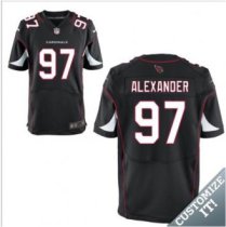 Nike Arizona Cardinals -97 Alexander Jersey Black Elite Alternate Jersey