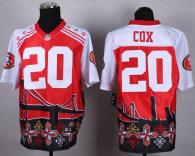Nike San Francisco 49ers -20 Perrish Cox Red Mens Stitched NFL Elite Noble Fashion Jersey