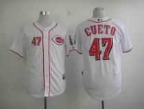 Cincinnati Reds -47 Johnny Cueto White Cool Base Stitched MLB Jersey Cincinnati Reds -47 Johnny Cueto White Cool Base Stitched MLB Jersey