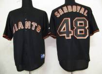 San Francisco Giants #48 Pablo Sandoval Black Fashion Stitched MLB Jersey San Francisco Giants #48 Pablo Sandoval Black Fashion Stitched MLB Jersey