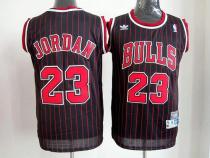 Chicago Bulls -23 Michael Jordan Black With Red Strip Throwback Stitched NBA Jersey Chicago Bulls -23 Michael Jordan Black With Red Strip Throwback Stitched NBA Jersey