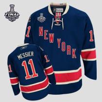 New York Rangers -11 Mark Messier Dark Blue Third With 2014 Stanley Cup Finals Stitched NHL Jersey New York Rangers -11 Mark Messier Dark Blue Third With 2014 Stanley Cup Finals Stitched NHL Jersey