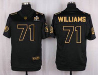 Nike Washington Redskins -71 Trent Williams Black Stitched NFL Elite Pro Line Gold Collection Jersey