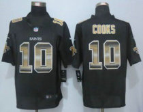 2015 New Nike New Orleans Saints -10 Brandin Cooks Black Strobe Limited Jersey