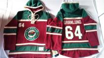 Minnesota Wild -64 Mikael Granlund Red Sawyer Hooded Sweatshirt Stitched NHL Jersey Minnesota Wild -64 Mikael Granlund Red Sawyer Hooded Sweatshirt Stitched NHL Jersey