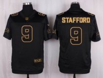 Nike Detroit Lions -9 Matthew Stafford Black Stitched NFL Elite Pro Line Gold Collection Jersey Nike Detroit Lions -9 Matthew Stafford Black Stitched NFL Elite Pro Line Gold Collection Jersey