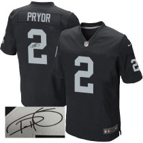 Nike NFL Men Oakland Raiders #2 Terrelle Pryor Elite Black Autographed Stitched Jersey Nike NFL Men Oakland Raiders #2 Terrelle Pryor Elite Black Autographed Stitched Jersey
