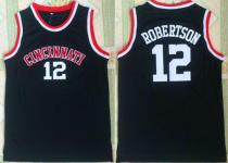 Milwaukee Bucks -12 Oscar Robertson Black Cincinnati Bearcats College Stitched NBA Jersey Milwaukee Bucks -12 Oscar Robertson Black Cincinnati Bearcats College Stitched NBA Jersey