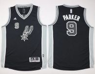 San Antonio Spurs #9 Tony Parker Black New Road Youth Stitched NBA Jersey