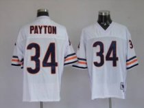 Mitchell and Ness Bears -34 Walter Payton White Stitched Throwback NFL Jersey
