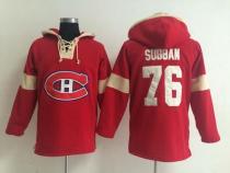 Montreal Canadiens -76 PK Subban Red Pullover NHL Hoodie Montreal Canadiens -76 PK Subban Red Pullover NHL Hoodie