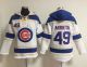 Chicago Cubs -49 Jake Arrieta White Sawyer Hooded Sweatshirt MLB Hoodie