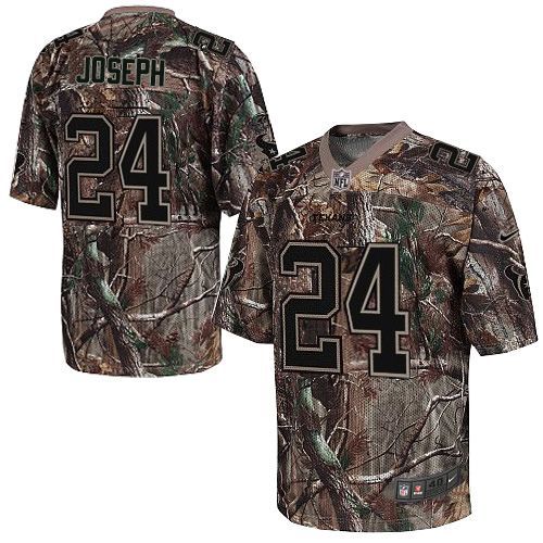 Nike Houston Texans -24 Johnathan Joseph Camo Mens Stitched NFL Realtree Elite Jersey