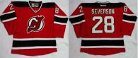 New Jersey Devils -28 Damon Severson Red Home Stitched NHL Jersey