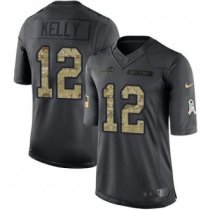 Buffalo Bills -12 Jim Kelly Nike Anthracite 2016 Salute to Service Jersey Buffalo Bills -12 Jim Kelly Nike Anthracite 2016 Salute to Service Jersey