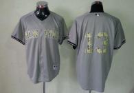 New York Yankees -13 Alex Rodriguez Grey USMC Cool Base Stitched MLB Jersey