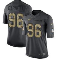 Nike Eagles -96 Derek Barnett Black Stitched NFL Limited 2016 Salute To Service Jersey