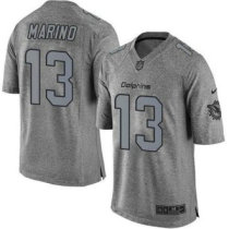 Nike Miami Dolphins -13 Dan Marino Gray Stitched NFL Limited Gridiron Gray Jersey Nike Miami Dolphins -13 Dan Marino Gray Stitched NFL Limited Gridiron Gray Jersey